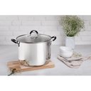 Ver imagem 4 de Caldeirão Tramontina Astro Silicone em Aço Inox com Fundo Triplo com Tampa de Vidro 30 Cm 20,8 L Tra