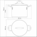 Ver imagem 7 de Caldeirão Tramontina Astro Silicone em Aço Inox com Fundo Triplo com Tampa de Vidro 30 Cm 20,8 L Tra