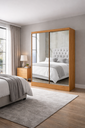 Ver imagem 1 de Guarda Roupa com 2 Portas Espelhado Sapphire -grand Line