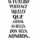 Ver imagem 1 de Adesivo de Parede Decorativo Frase Motivacional o Futuro Pertence