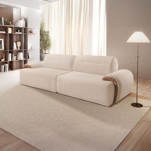Sofá Fixo Living Sala de Estar 230cm Oslo