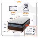 Ver imagem 5 de Cama Box Espuma Chicago Solteirão 96x203 Cinza King House