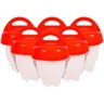 Forma de Cozinhar Ovo sem Casca Silicone 6 Unidades Molde Forma Egglettes Egg Boil Prático - 1
