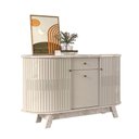 Ver imagem 2 de Aparador Lavínia Cumaru Opala 3 Portas 1 Gaveta MDP Calacata Off White Casah
