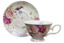 Ver imagem 2 de Conjunto de 6 Xícaras com 6 Pires em Porcelana 220ml da Coleção Princesa