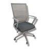 Cadeira Giratória Sit em Tela com Braço Bc Cinza Maiart - 1