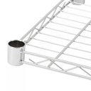 Ver imagem 3 de Estante Avulsa de Aço Cromado Maxime Utilidades