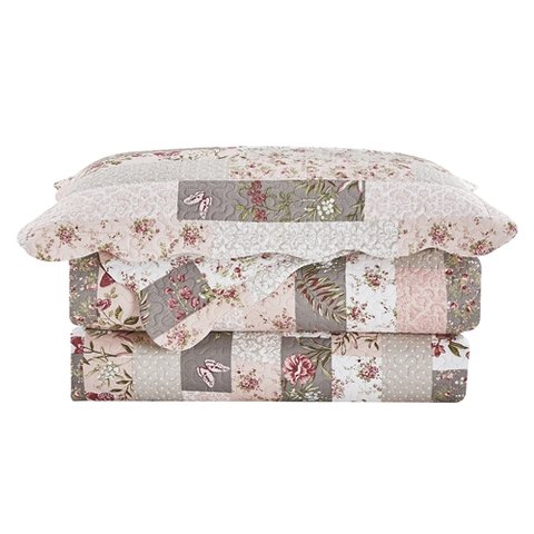 Kit Colcha Evolution Patchwork Solteiro Camesa Evolution 94049000 Berna