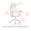 Ver imagem 6 de Cadeira de Escritório Presidente San Francisco