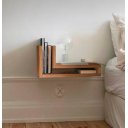 Ver imagem 1 de Revisteiro Suspenso Lara em Madeira Maciça Imbuia