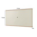Ver imagem 4 de Painel Suspenso 177cm para Tv Sala de Estar 100% Mdf Cor:louro com Luna