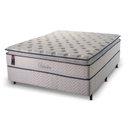 Ver imagem 2 de Cama Box Casal Molas Ensacadas Belvedere 138x188x74 Branco Hellen Colchões