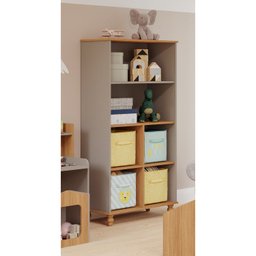 Quarto para Bebê 1 Berço, Guarda Roupa, Cômoda e Estante Picolé Espresso Móveis - 18 Quarto para Bebê 1 Berço, Guarda Roupa, Cômoda e Estante Picolé Espresso Móveis - 18