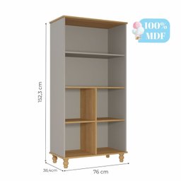 Quarto para Bebê 1 Berço, Guarda Roupa, Cômoda e Estante Picolé Espresso Móveis - 16 Quarto para Bebê 1 Berço, Guarda Roupa, Cômoda e Estante Picolé Espresso Móveis - 16