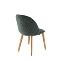 Ver imagem 2 de Cadeira para Sala de Jantar Escritório Estofada Madeira Maciça Ergonômica Ediane Yescasa Verde