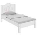 Ver imagem 2 de Cama De Solteiro MDF Resistente Siena Branco Carmolar