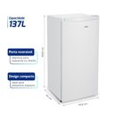 Ver imagem 3 de Freezer e Conservador Vertical Hq 137 Litros Branco Hq-137FVDX