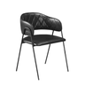 Cadeira Jantar Decor Veneza Courissimo Preto 45x81x54cm - 1