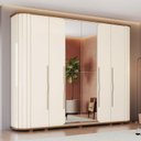 Ver imagem 1 de Guarda Roupa Casal Premium 6 Portas Off White Nature – Henn