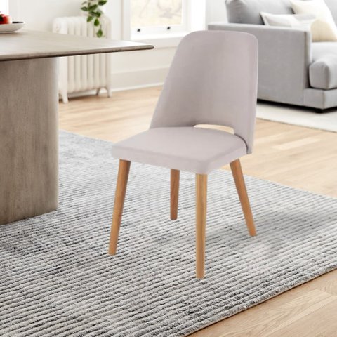 Cadeira para Sala de Jantar Madeira Maciça Estofada Malta Yescasa