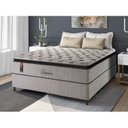 Ver imagem 2 de Cama Box Casal Molas Ensacadas Belvedere 138x188x74 Cinza Hellen Colchões