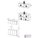 Ver imagem 4 de Conjunto de Banheiro com Aéreo e Balcão 4 Portas Suspenso 123,5cm Multimóveis MP5542 Branco