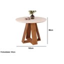 Ver imagem 3 de Mesa Sala Celeste 103 + 4 Cad Lia Cedro DJ Móveis