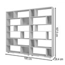 Ver imagem 3 de Estante para Livros 10 Prateleiras Branco Bke 26 - Brv
