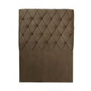 Ver imagem 3 de Cabeceira para Box Solteiro Americano Miami Veludo Marrom 96cm Bonan
