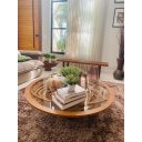 Ver imagem 7 de Mesa de Centro de Sala Ripado Redondo 100 X 100
