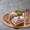 Ver mais imagens de Mesa de Centro de Sala Ripado Redondo 100 X 100