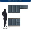 Ver imagem 5 de Cozinha Modulada 3 Peças 6 Portas 2 Gavetas Balcão com Tampo Unna Yescasa