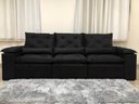 Ver imagem 3 de Sofá 4 e 5 Lugares Retrátil e Reclinável Preto 2,90m Alpoim Estofados Athenas:preto