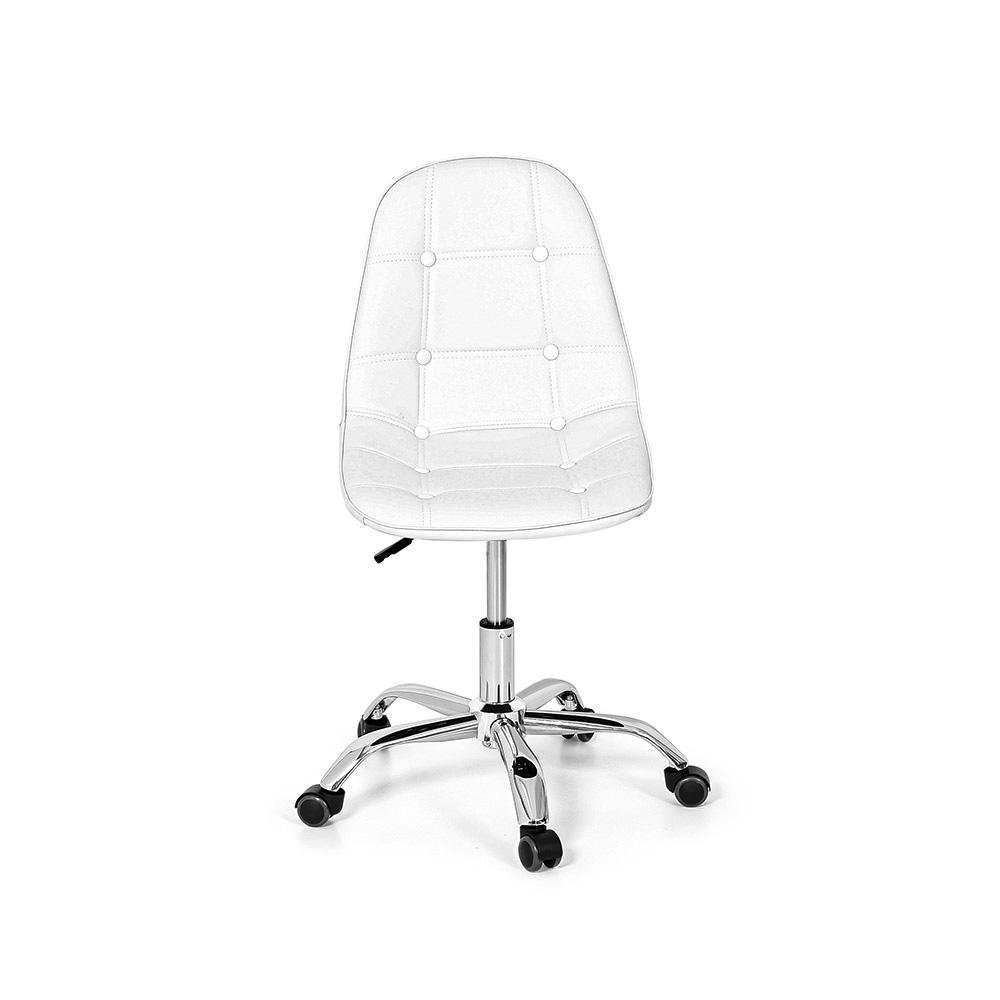 Conjunto Escrivaninha de Encaixe Paris com Cadeira Office Botonê - Branco - 4