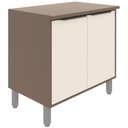 Ver imagem 7 de Kit Cozinha Completa 6 Peças 14 Portas Marrom Off White