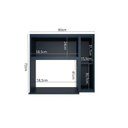 Ver imagem 5 de Nicho para Forno Microondas em Mdf Cozinha Sevilha Azul Órion
