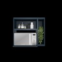 Ver imagem 6 de Nicho para Forno Microondas em Mdf Cozinha Sevilha