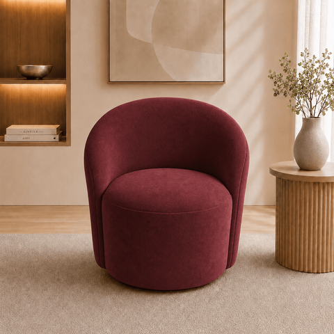 Poltrona Decorativa Yara Suede Sala Estar Quarto Recepção Confortável