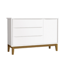 Ver imagem 6 de Quarto de Bebê Berço Evolution + Cômoda 1 Porta 3 Gavetas Classic Branco + Colchão