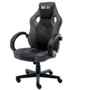 Ver imagem 6 de Cadeira Gamer Giratória Regulável Quest Fratini Preto/Cinza