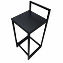 Ver mais imagens de Banqueta Alta Bistrô Ferro e Madeira Milão Cor Preto - Kmj