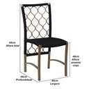 Ver imagem 6 de Jogo 8 Cadeiras Corda Náutica em Alumínio e Mesa com Tampo Madeira - Trama Original