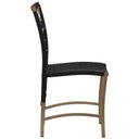 Ver imagem 5 de Jogo 8 Cadeiras Corda Náutica em Alumínio e Mesa com Tampo Madeira - Trama Original