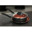 Ver imagem 2 de Panela com Tampa Brinox Topázio 1,3 Litros Ø 16 Cm Antiaderente Pró-flon Cinza Range