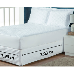 Saia para box king matelada veste fácil otima qualidade e acabamento = de hotel - 2