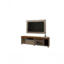 Ver imagem 4 de Rack com Painel para TV 65 Polegadas Tomaz 182cm MDP Cinamomo e Off White Madetec Móveis