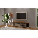 Ver imagem 2 de Rack com Painel para TV 65 Polegadas Tomaz 182cm MDP Cinamomo e Off White Madetec Móveis
