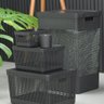 Cesto de Roupa Suja Tampa Grid 49l Organizador Área Serviço - 6