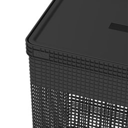 Cesto de Roupa Suja Tampa Grid 49l Organizador Área Serviço - 7