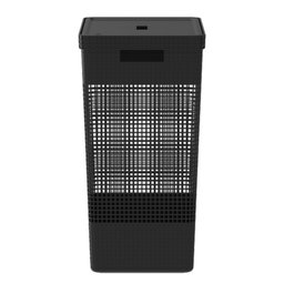 Cesto de Roupa Suja Tampa Grid 49l Organizador Área Serviço - 1